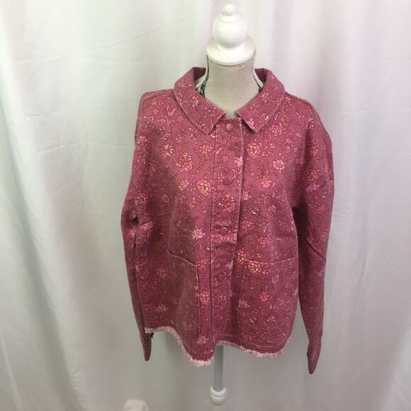 Isaac Mizrahi Live True Denim Fringe Hem Jacket S - Picture 3 of 13